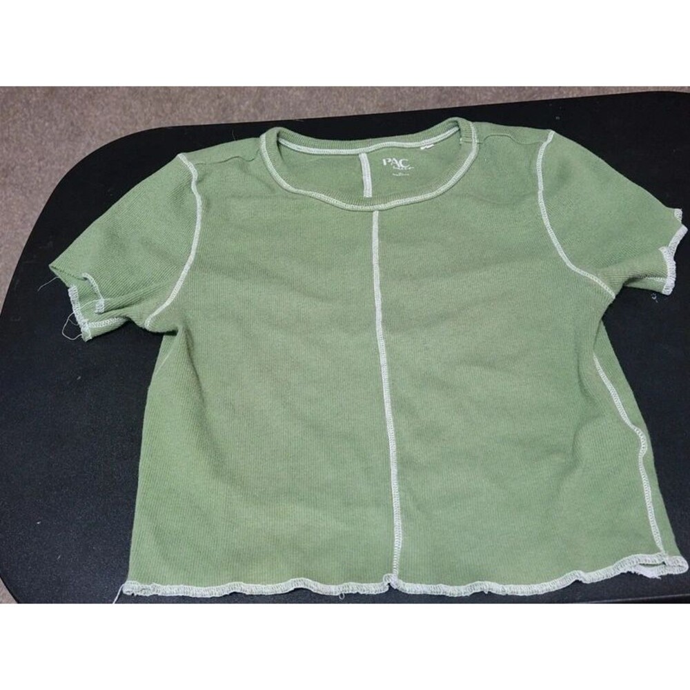PacSun, green ribbed short-sleeve
